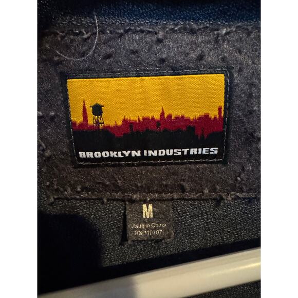 Brooklyn Industries funnel neck diagonal closing jacket navy medium - Picture 12 of 16